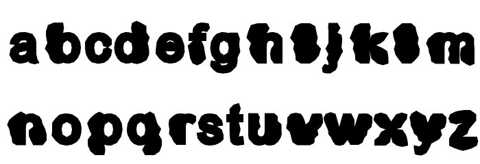 Mermaid Pudgy Font LOWERCASE