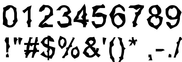 Mermaid Shards Font OTHER CHARS