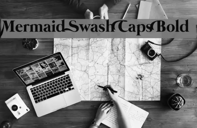 Mermaid Swash Caps Bold Font examples