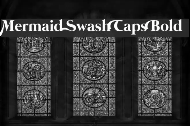 Mermaid Swash Caps Bold Font examples