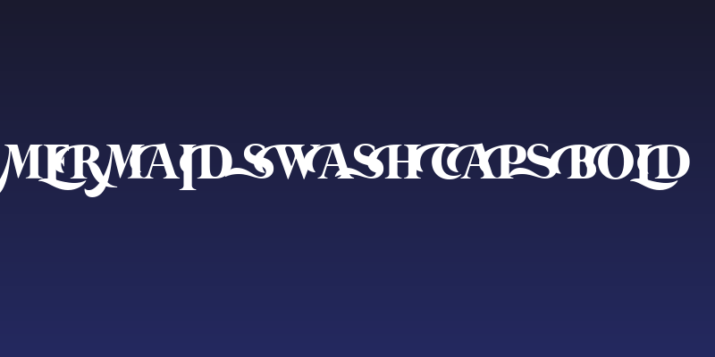 Mermaid Swash Caps Bold Social Header