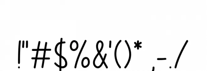 Mermaid Font OTHER CHARS