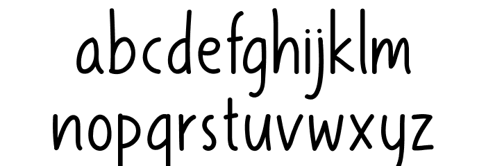 Mermaid Font LOWERCASE