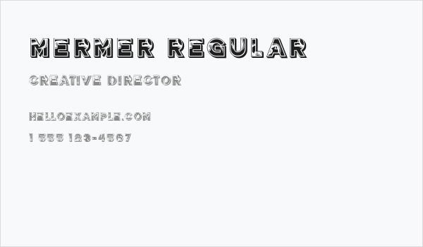 Mermer Regular Business Card