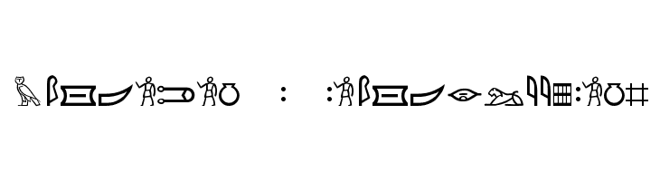 Meroitic - Hieroglyphics Font