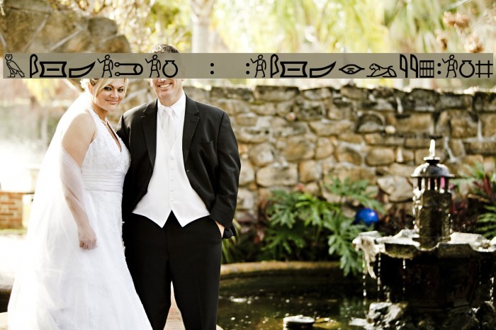Meroitic - Hieroglyphics Font examples