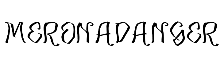 Merona Danger  font caratteri gratis