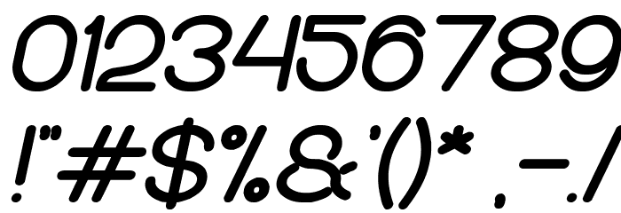 Merpati Putih Bold Italic Font OTHER CHARS