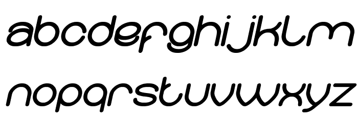 Merpati Putih Bold Italic Font LOWERCASE