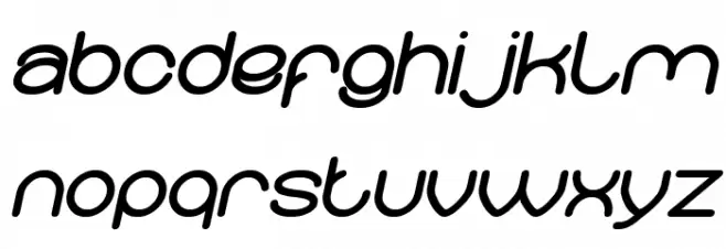 Merpati Putih Bold Italic Caratteri MINUSCOLO