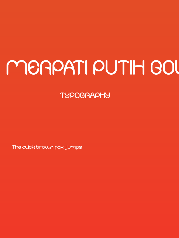 Merpati Putih Bold Poster