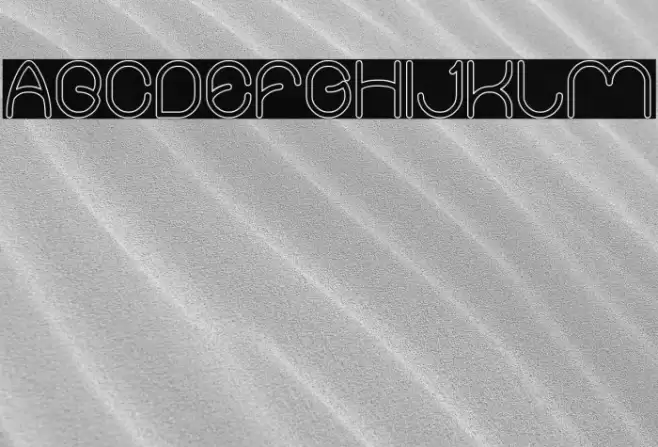 Merpati Putih-Hollow Font examples