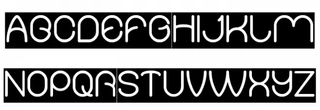 Merpati Putih-Inverse Schriftart Groß