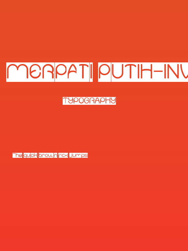 Merpati Putih-Inverse Poster