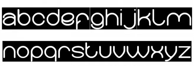 Merpati Putih-Inverse フォント 小文字