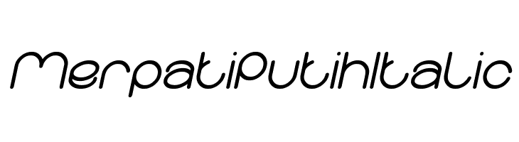 Merpati Putih Italic  Fuentes Gratis Descargar