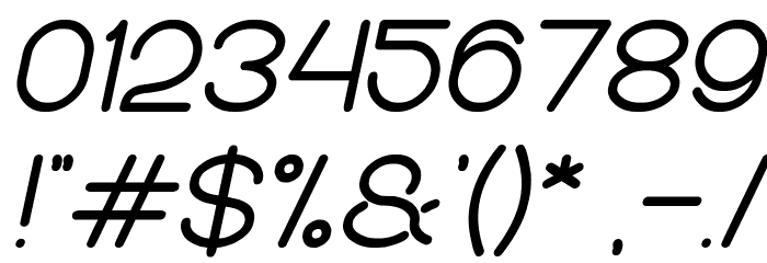 Merpati Putih Italic Font OTHER CHARS