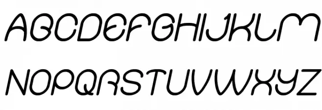 Merpati Putih Italic Шрифта ВЕРХНИЙ