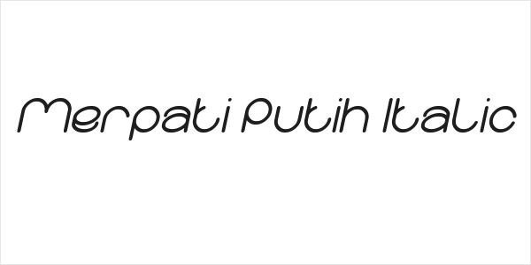 Merpati Putih Italic Logo