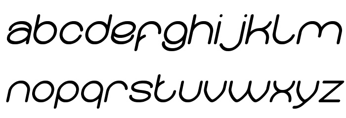 Merpati Putih Italic Font LOWERCASE