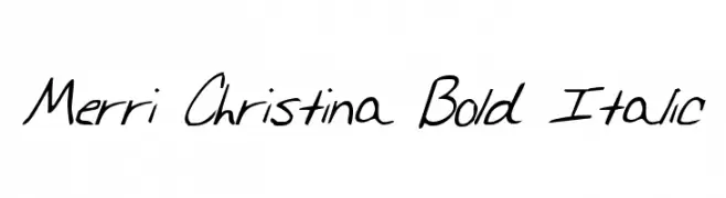 Merri Christina Bold Italic  Frei Schriftart Herunterladen