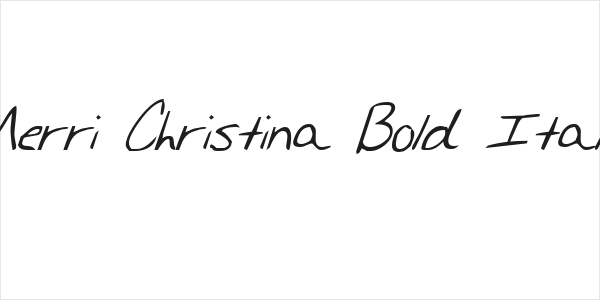 Merri Christina Bold Italic Logo