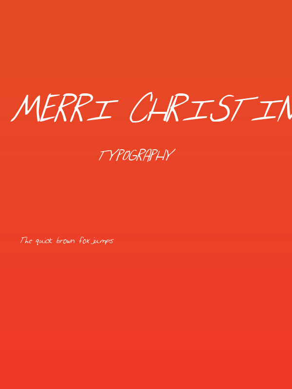 Merri Christina Bold Italic Poster