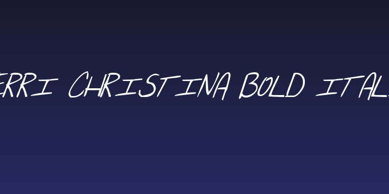 Merri Christina Bold Italic Social Header