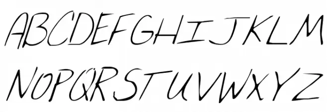 Merri Christina Italic フォント 大文字