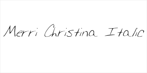 Merri Christina Italic Logo