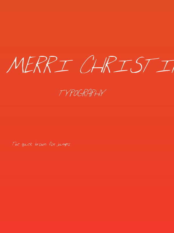 Merri Christina Italic Poster