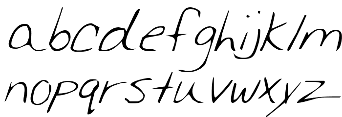 Merri Christina Italic Font LOWERCASE