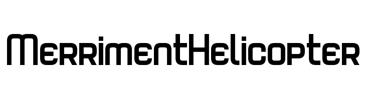 Merriment Helicopter  フリーフォントのダウンロード