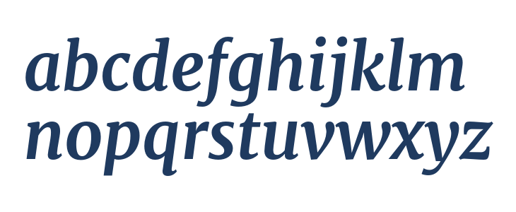 Merriweather Bold Italic1 Lowercase