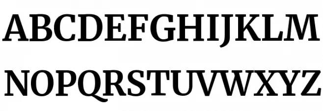 Merriweather Bold Шрифта ВЕРХНИЙ
