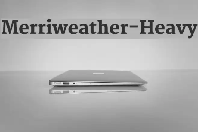 Merriweather-Heavy Fonte examples