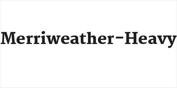 Merriweather-Heavy Logo