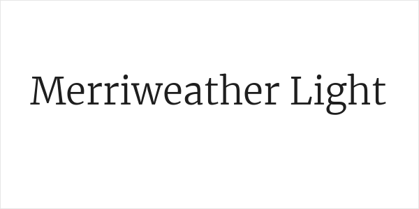 Merriweather Light Logo