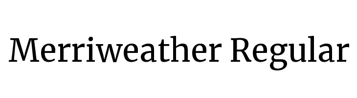 Merriweather Regular Font
