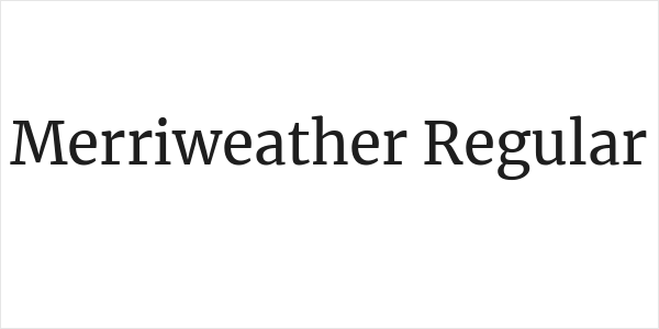 Merriweather Regular Logo
