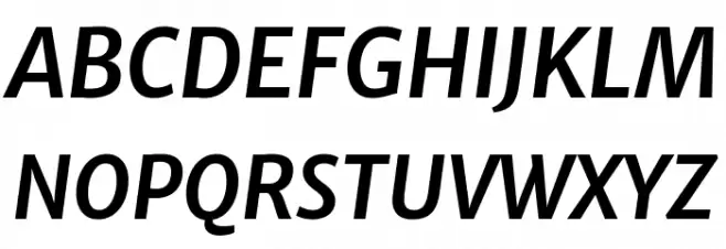 Merriweather Sans Bold Italic Fonte MAIÚSCULAS