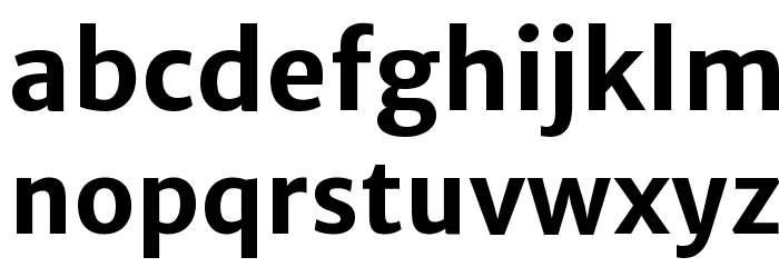 Merriweather Sans Bold Font LOWERCASE