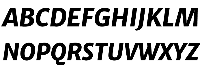Merriweather Sans ExtraBold Italic 字体 大写