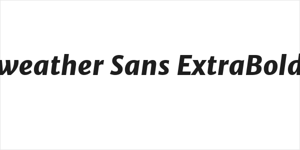 Merriweather Sans ExtraBold Italic Logo