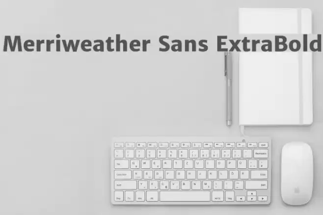 Merriweather Sans ExtraBold Font examples