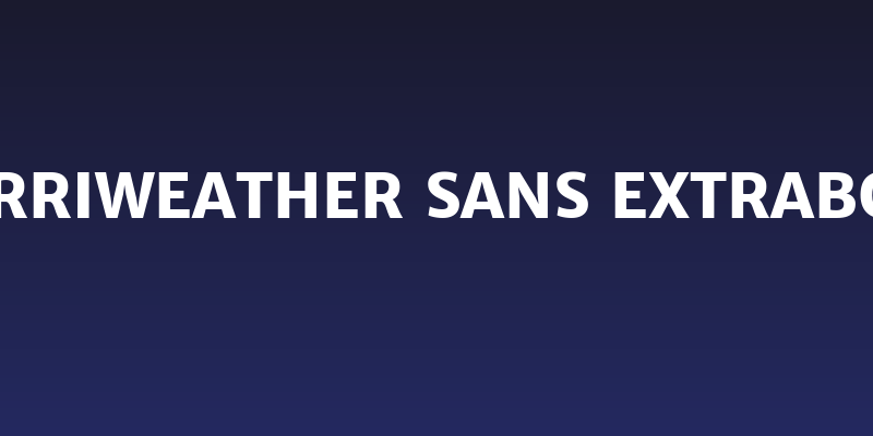 Merriweather Sans ExtraBold Social Header