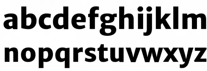 Merriweather Sans ExtraBold 字体 小写