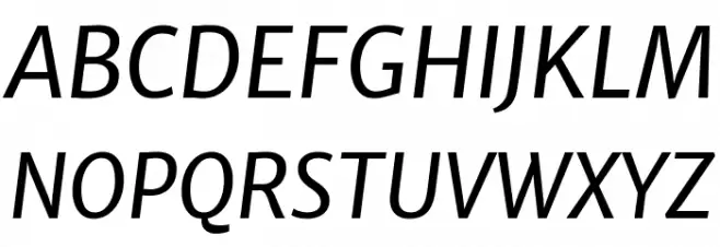 Merriweather Sans Italic Шрифта ВЕРХНИЙ