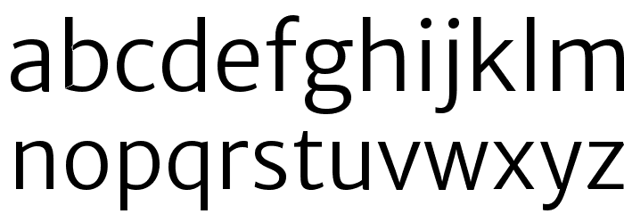 Merriweather Sans Light Font LOWERCASE