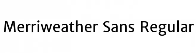 Merriweather Sans Regular  Скачать бесплатные шрифты